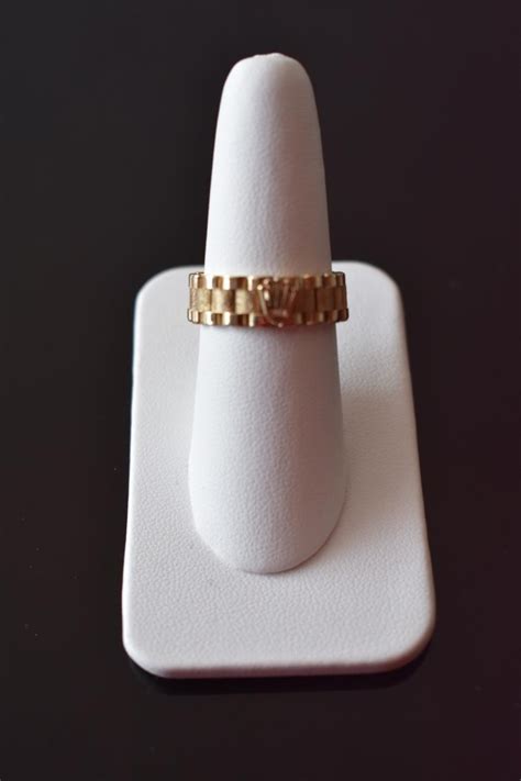 Anillo Tejido Rolex Para Dama Oro 14 K Envio Incluido